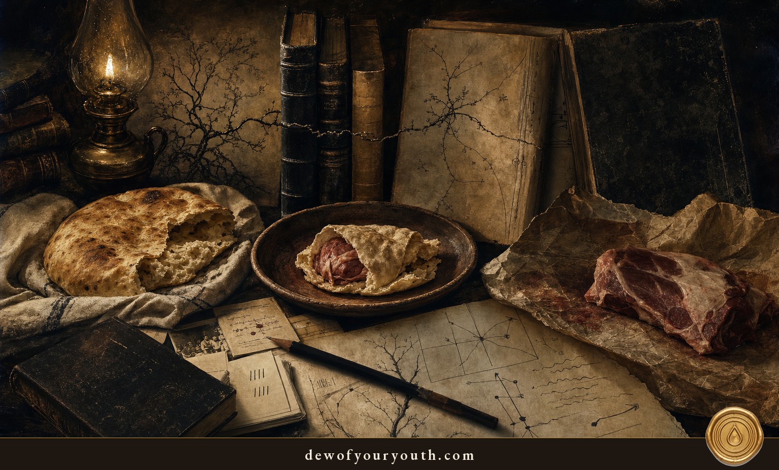 An Arabic learner's question about bread and meat leads to Rashi, Ibn Ezra and Ramban, with a detour through foot soldiers, sound changes, and misleadingly familiar words.