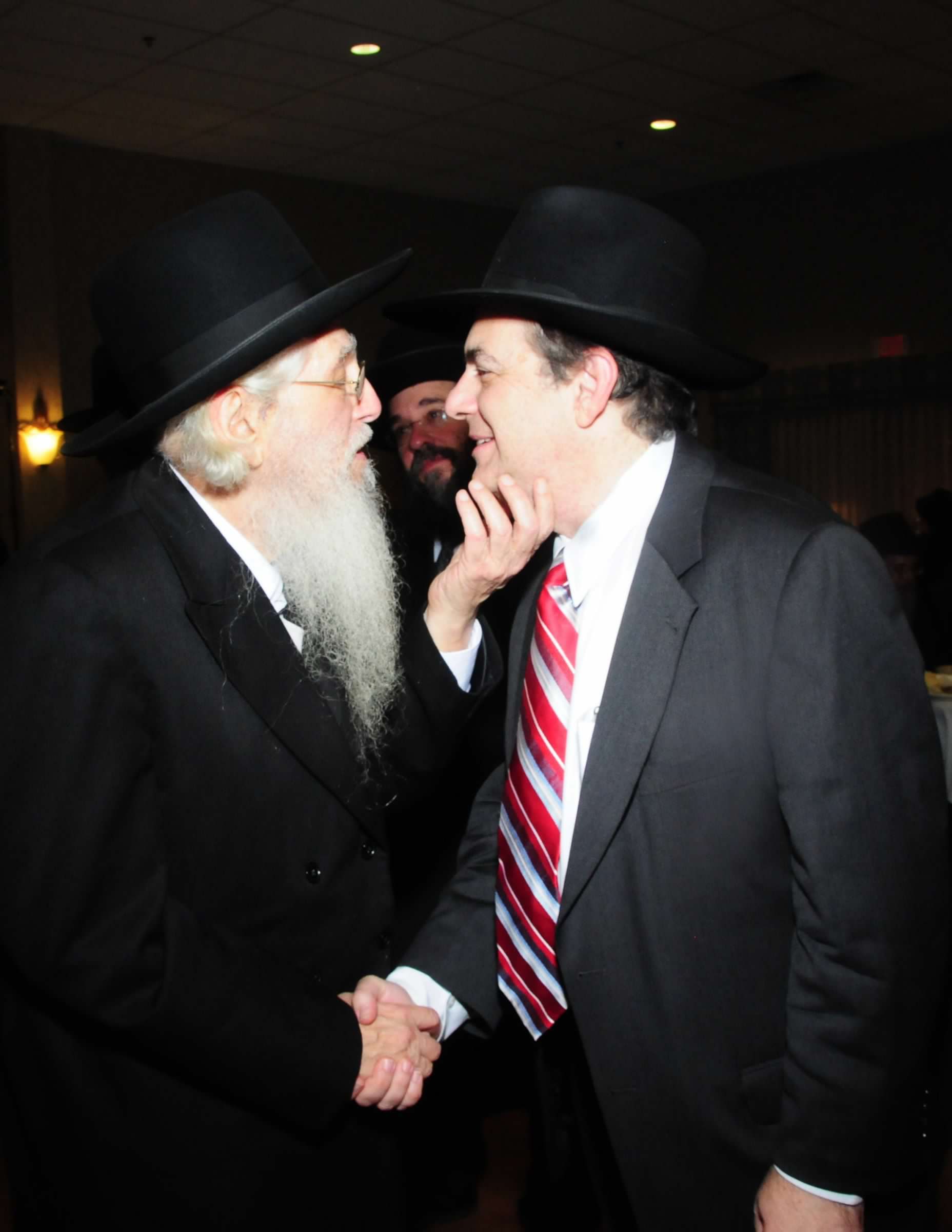 The Rosh Yeshiva זצ״ל with my father. (The current Rosh Yeshiva, Rabbi Shlomo Halouwa שליט״א in the background )